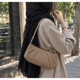کیف زنانه دوشی مدل مجلسی زنجیر دار تک زیپ نسکافهای