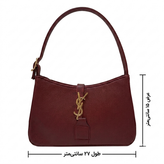 کیف زنانه دوشی مدل تک زیپ چرم زرشکی با تخفیف ویژه