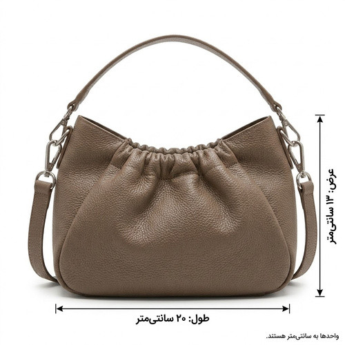 کیف زنانه دوشی مدل تک زیپ چرم با تخفیف ویژه